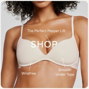 PEPPER Zero G wireless lift up bra